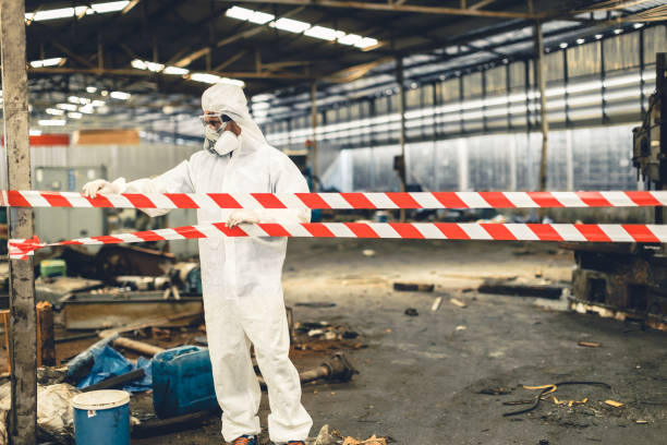 Professional Crime Scene Cleanup technician working in Valley Stream, NY
